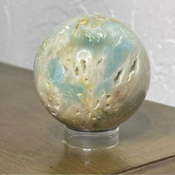 Crystal Droozy Agate Sphere - Picture 1 of 10